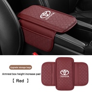 Da PU đa năng hộp tựa tay xe ô tô với túi Băng hỗ trợ khuỷu tay pad cho TOYOTA VIOS muốn Hilux Yaris