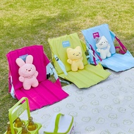 PikPik Ground Chair 39 x 39 x 39 cm, Pink & Lime, 1 pc