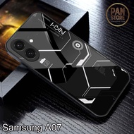 HP Softcase Glass Samsung A07 - Phone Case - Softcase Samsung A07 Luxurious Elegant full cover