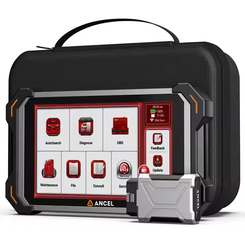 ANCEL DS600BT Automotive Diagnostic Tool CANFD DOIP ECU Coding 34+ Resets Lifetime Free Bidirectiona