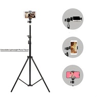 Phone Tripod, Extendable Selfie Stick Tripod Stand With Cell Phone Holder &amp; Carry Bag For Video Recording/Photography/Live Streaming Camera Tripod For Vlog, Live Streaming