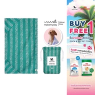 Dock(Dog)&Bay ผ้าเช็ดตัวสัตว์เลี้ยง สี Woofs Go Wild (Size L)