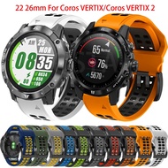 22 26mm Watchband Strap for Garmin Fenix 7 7X Epix/Coros VERTIX 2 Watch Quick Release Silicone Strap