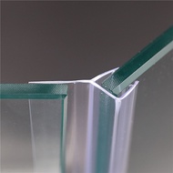 2m 2.2m 2.4m Shower Room Bathroom Glass Door Bottom Seal Strip Shower Screen Seals Glue-free shower 