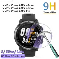 Coros Pace 2 [ 2Pcs ] Coros APEX 42mm 46mm / Apex Pro Sport Watch  Anti Purple Light 2.5D Tempered Glass Film Screen Protector Guard