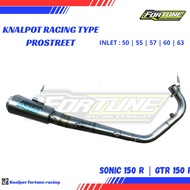 Sonic 150 r & racing exhaust GTR 150r prostreet inlet 50/54/55/57/60/63