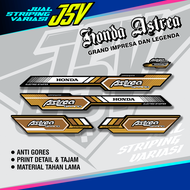 Striping Astrea Grand Variasi Stiker Sticker Honda Prima Bulus Motif Klasik Original BLUE