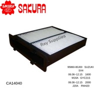 SAKURA AIR FILTER CA14040,CA-14040, SUZUKI SX4 2.0 J20A ,1.6 M16A ,Baleno 1.5, SX4 S-Cross 1.6 , 2.0