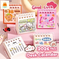 2026 Calendar Horse 4PCS Kalendar Tahun Chinese lunar date Kalendar September 2025-December 2026 日历