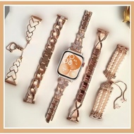 Diamond Rose Gold Strap For Huawei Watch Fit 5 Strap Metal Huawei watch Fit 5 pro Strap Huawei Watch