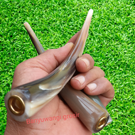 Pipa tanduk kerbau 17-18cm Pipa tanduk kerbau bule pipa tanduk kerbau super pipa tanduk kerbau panj