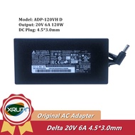 Genuine Delta ADP-120VH D 20V 6A 120W AC Adapter Laptop Charger For MSI MS-16R5 CF63 GF63 Thin 11SC-