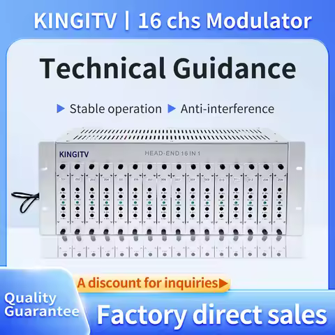 16 in 1 HD Multi-Channel Modulator Hotel Factory TV front-end equipment 16 Channels Hdmi to RF Fixed