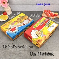 Contents: 10 Boxes of Terang Bulan Martabak with Print Motif, Size 21x13.5x4.2 cm, 310 Gsm Thickness