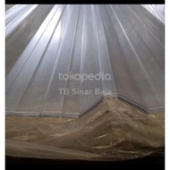 Neww!!! Atap Spandek Bening 6 Meter X 1.2 Mm Sni / Spandek Bening /