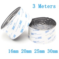 3 Meters Multi-purpose Velcro Hook /Loop Tape with 3M Tape self adhesive 16mm / 20mm / 25mm Velcro T
