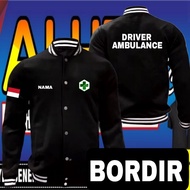 Ambulance driver embroidered jacket ambulance driver jacket ambulance driver varsity jacket ambulanc