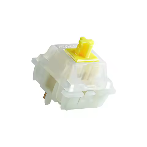 Gateron Pro Switch Series Milky Yellow Pre lubed Switch 5-Pin Linear Switch for Mechanical Keyboards