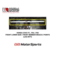 HONDA CIVIC FC , FK4 , FK8 - ULTRA RACING SAFETY BAR : FRONT LOWER BAR / FRONT MEMBER BRACE 2 POINTS
