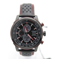 Citizen Eco-Drive CA0576-08E Black Leather Tachymeter Analog Chronograph Watch