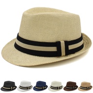 2 Sizes Parent-Child Men Women Kids Children Classical Straw Fedora Hats Summer Trilby Sunhat Jazz Caps Beach Outdoor Travel