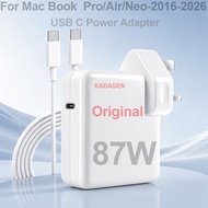 KADASEN Original 87W USB C Power Adapter For Mac Book USB C Fast Charging Laptop Charger AC Adapter