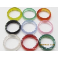 Agate ring/gift 9-color agate ring/new agate accessories lovers ring