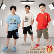 Children's Cotton Set for Boys B001 Sz 8-16, Genuine LITIBABY, Cotton Sleeveless Set, Soft, Cool, Sw