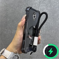 Suitable for OPPO Reno 2 2F 2Z phone case magnetic charging phone case four corner anti drop transpa