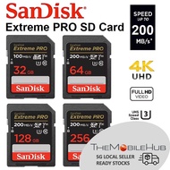 SanDisk Extreme PRO SD Card 32GB 64GB 128GB 256GB UHS-I 200mb/s U3 V30 4K Video Memory Card