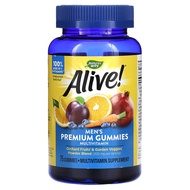 Nature's Way, Alive! Men's Premium Gummies Multivitamin, Orange, Grape & Cherry, 75 Gummies