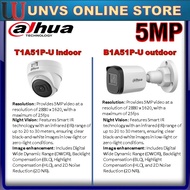 DAHUA CCTV CAMERA  Indoor IR Dome Camera 2k 5.0MP 5MP DH-HAC-T1A51P/B1A51P-U CVI (for indoor use)