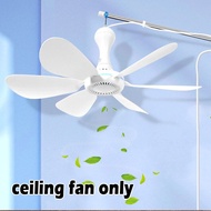 6 Blade 5V USB Kipas Syiling Ceiling Fan Mini Fans Mini Fans Air Conditioner Cooler Fans 吊扇