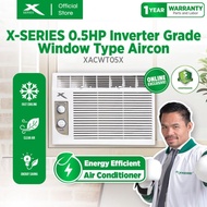 X-SERIES 0.5HP Inverter Grade Window Type Aircon with Silver Ion Filter | XACWT05X