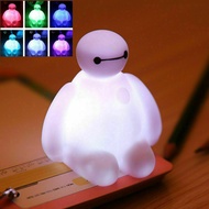 1Pc 7Colors Changing Big Hero 6 BayMax Raya LED Night Light Decoration Cute Table Lamp
