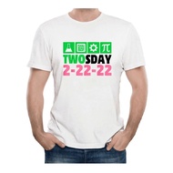 Funny Cotton February 2nd 2024 2nd grade T-Shirt 3XL Twosday T-Shirt 02-22-2024 Tuesday Female Men S