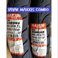 COMBO TAYAR MAXXIS DIAMOND 3D MADE IN VIETNAM TIRE TYRE 60/80 70/90 80/90-17 TAYAR LC135 Y150 Y125