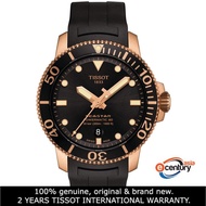 Tissot T120.407.37.051.01 Men's Seastar 1000 Powermatic 80 Black Rubber Strap Watch