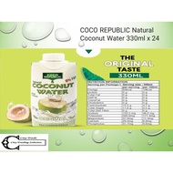 COCO REPUBLIC Natural Coconut Water 330ml x 24 pack