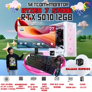 SETCOM+MONITOR BONMECOM2 ครบเซ็ตพร้อมจอ / CPU AMD AM5 RYZEN 7 5700G / RTX 5070 12GB / Case เลือกได้