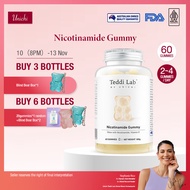 【Official】Unichi Nicotinamide Skin Nourishing Teddi Lab Gummy(60 Gummies )Niacinamide，Full-body ligh