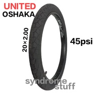 United oshaka 20 x 2.00 tires, bmx bicycle outer tires