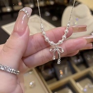[Echo Chic] 2026 New Style Lily of the Valley Knot Beaded Tassel Necklace Women's Light Luxury Niche