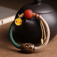 VÒNG TAY DZI 9 MẮT HOÀNG THẦN TÀI TÂY TẠNG TẶNG HỘP ĐỰNG