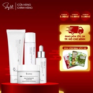 Set of 4 Deep Cleansing, Pore Tightening, Skin Whitening 9 Wishes Rice (SRM 120g + Toner 150ml + SR 