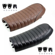 Motorcycle Cafe Racer Flat SEAT Vintage Comfortable Hump Saddle Cushion para sa F19A 4