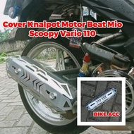 Cover Knalpot Motor Beat Vario Nmax Aerox full besi Universal Motor