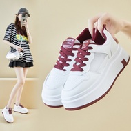 White Mesh Breathable Sports Sneakers - Korean Style HB601