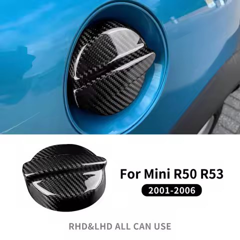 Car Fuel Tank Cap Gas Cover for Mini Cooper S R50 R53 2001-2006 Real Hard Carbon Fiber for Mini R53