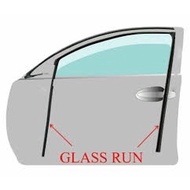 (1pcs AURONA A68142-87Z05) (oem) Rear (Left Right Same use) Door Glass Run Channel for Perodua Kenar